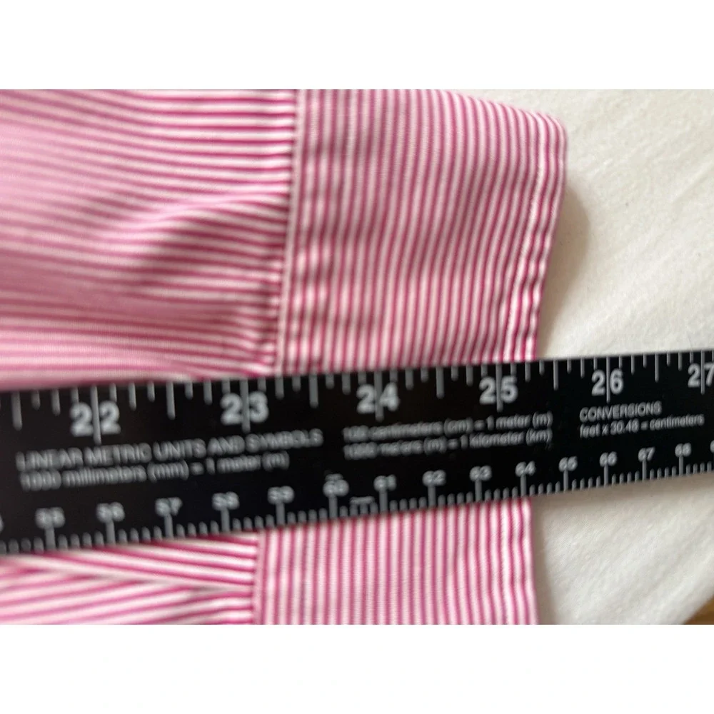 Polo Ralph Lauren Striped Button Down Shirt Red White Size XL Long Sleeve Preppy